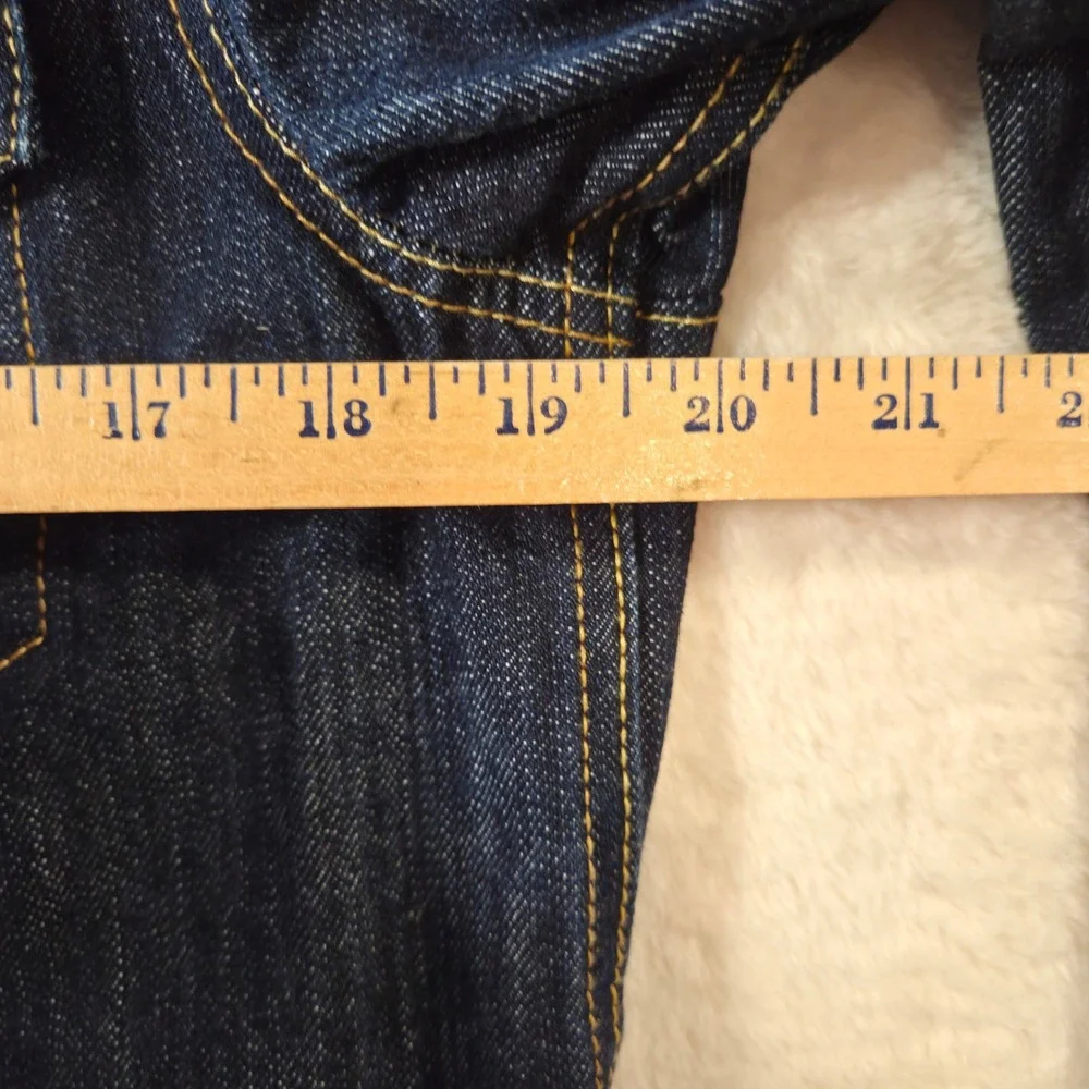 Levi's Trucker Jacket Mens M Blue Excellent 70589 Dark Wash Denim Button Up